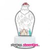 Diamond Painting  Kerstman - Tafellamp met LED