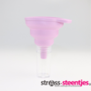 Diamond Painting - Opvouwbare siliconen trechter paars