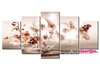 Diamond Painting pakket - Orchidee 5 luik 2x20x30, 2x20x40, 1x20x50 cm (full)
