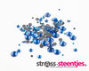Capri Blue SS 10 Premium DMC kwaliteit Hotfix steentjes (per 144 stuks) met logo
