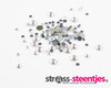 Crystal AB SS 6 Premium DMC kwaliteit Hotfix steentjes (per 720 stuks) met logo