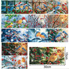 Diamond Painting Kerstkaarten - Set van 12 stuks (Partial) met Vogeltjes