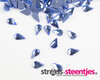 Druppel Vlak 8 mm Light Sapphire Hotfix Rhinestones Figuren Superior Glamour (010)  met logo