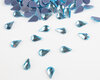 Druppel Vlak 8 mm Aquamarine Hotfix Rhinestones Figuren Superior Glamour (010) 
