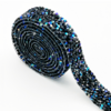 Hotfix Strass sheet (band) Jet AB - 2 cm breed - 275cm lang