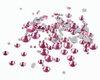 Fuchsia SS12 Superior Glamour kwaliteit Hotfix steentjes zonder logo