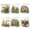 Diamond Painting Kerstkaarten - Set van 6 stuks met Kaarsen (Partial)