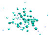 Blue Zircon SS 30 Premium DMC kwaliteit Hotfix steentjes