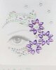 Zelfklevende strass tattoo naast oog - 103