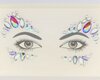 Zelfklevende strass tattoo voor gezicht - 128