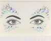 Zelfklevende strass tattoo voor gezicht - 138