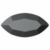 Preciosa Navette Maxima Jet Hematite Flat Back Non Hotfix Stones (6x3mm) - per 144 stuks