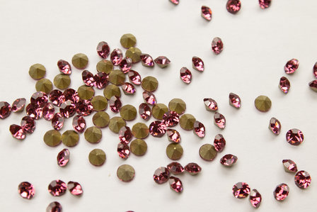 Rose SS6 Pointed Back Rhinestones