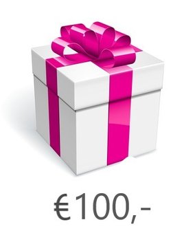 Strass-steentjes Cadeaubon &euro;100,-