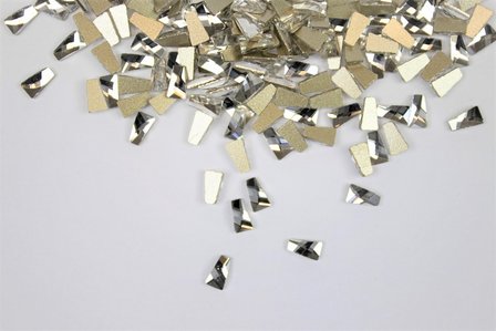 Smalle Trapeze 6 mm Crystal Non hotfix Rhinestones figuren Superior Glamour kwaliteit  