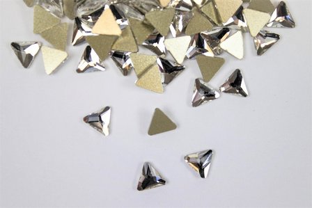Driehoekje 6 mm Crystal Non hotfix Rhinestones figuren Superior Glamour kwaliteit  