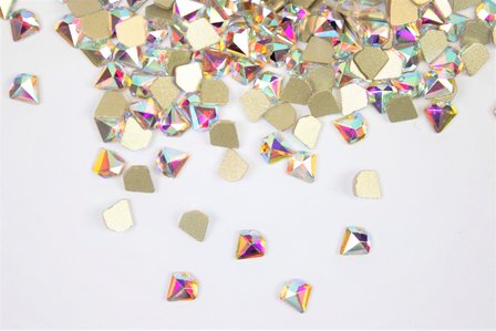 Diamantje 5 mm Crystal AB Non hotfix Rhinestones figuren Superior Glamour kwaliteit  