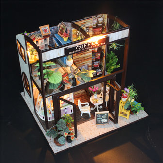 Mini Dollhouse - Shop - Coffee House van boven