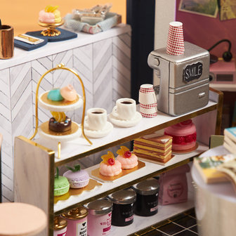 Mini Dollhouse - Shop - Book Caf&eacute; koffiehoek