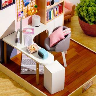 Mini Dollhouse - Roombox - World of Creativity sfeerfoto zonder stofkap