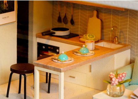 Mini Dollhouse - Appartement - Peaceful Time keuken met barretje