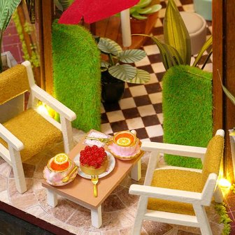 Mini Dollhouse - Shop - Garden Caf&eacute; zithoekje