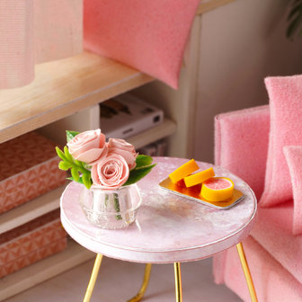 Mini Dollhouse - Roombox - Happy Time salontafeltje