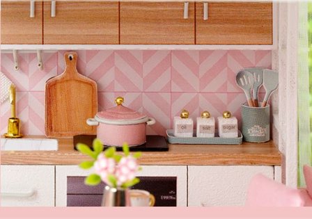 Mini Dollhouse - Appartement - Warm the Heard of Life keuken