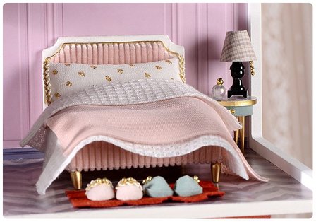 Mini Dollhouse - Villa - Monet Garden slaapkamer