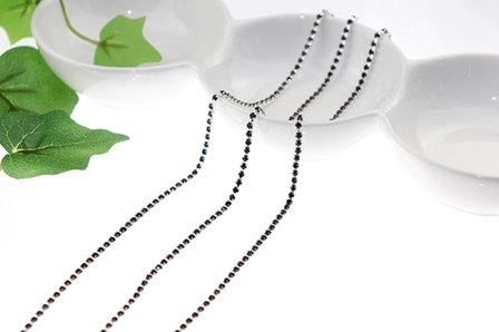 Strassketting 2.8 mm (SS10) Amethyst - Silver Cup (per meter)