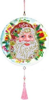 Diamond Painting Wandornament - Kerstman