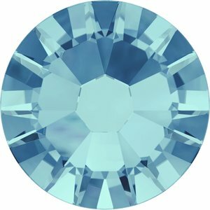 SS30 Aquamarine Swarovski hotfix steentjes OP=OP