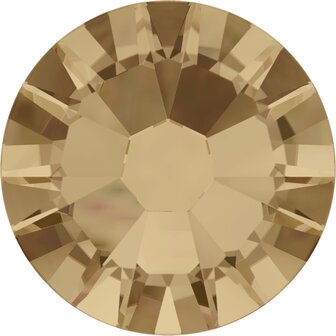Swarovski hotfix steentjes kleur Crystal Golden Shadow (001GSHA) SS34