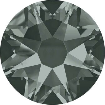 Swarovski hotfix steentjes kleur Black Diamond (215) SS30