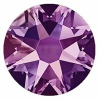 Swarovski hotfix steentjes kleur Amethyst AB (204 AB) SS 20