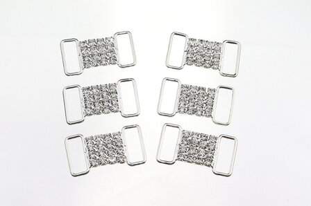 Non-hotfix kleine Bikini connector - Crystal (102)