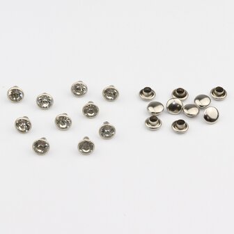 Studs met Strass Crystal 6 mm (glas) (SS18)