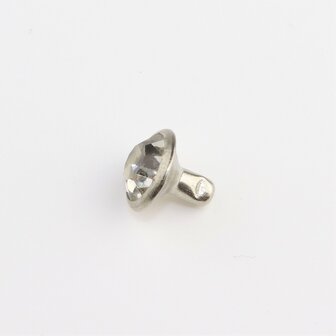 Studs met Strass (Acryl) - Indian Siam 7 mm (SS29)