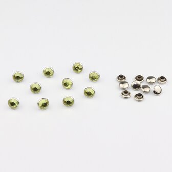 Studs met Strass (Acryl) - Jonquil 7 mm (SS29)