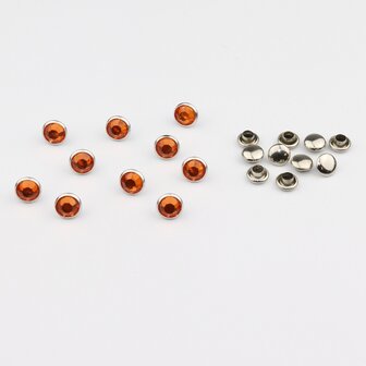 Studs met Strass (Acryl) - Sun 7 mm (SS29)