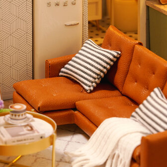Mini Dollhouse - Appartement - Comfortable Life zithoek met loungebank