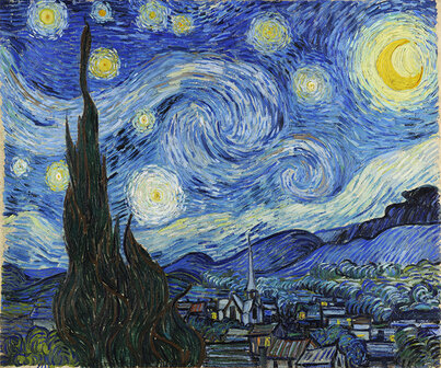 Van Gogh De Sterrennacht 60x50 cm