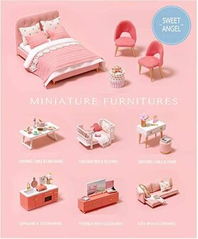 Mini Dollhouse - Appartement - Sweet Angel accessoires