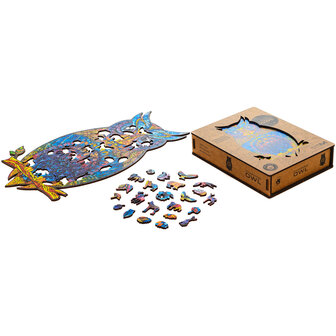 Puzzel Charming Owl / Charmante Uil Medium gehele inhoud