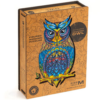 Puzzel Charming Owl / Charmante Uil Medium met verpakkingsdoos
