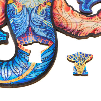 Puzzel Eternal Elephant / Eeuwige Olifant Medium een dieren vorm stukje uit de puzzel