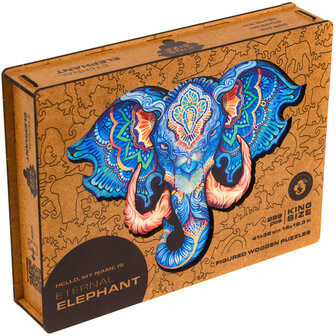 Puzzel Eternal Elephant / Eeuwige Olifant King Size met verpakkingsdoos
