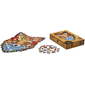 Puzzel Fiery Fox / Vurige Vos King Size gehele inhoud