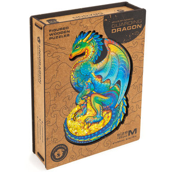 Puzzel Guarding Dragon / Bewakingsdraak Medium met verpakkingsdoos 