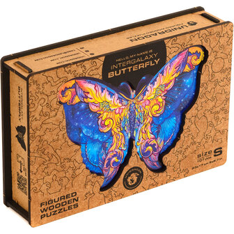 Puzzel Intergalaxy Butterfly / Intergalactische Vlinder Small met verpakkingsdoos